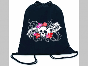 Rebel Girls ľahké sťahovacie vrecko ( batôžtek / vak ) s čiernou šnúrkou, 100% bavlna 100 g/m2, rozmery cca. 37 x 41 cm